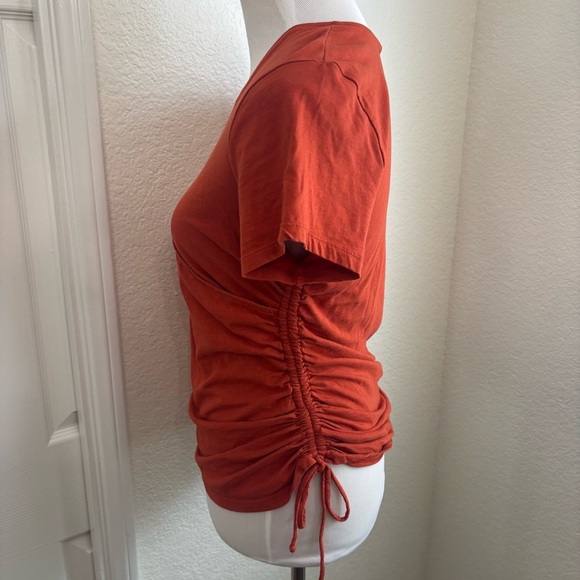 INC International Concepts Rust Wrap Blouse - Picture 2 of 8